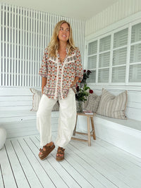 Bee Blouse ~ Harlowe print