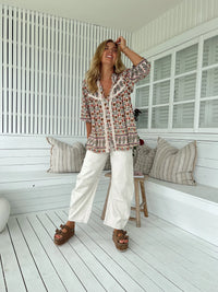 Bee Blouse ~ Harlowe print