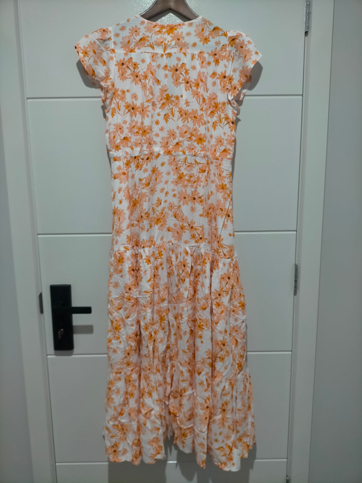 Melissa Maxi Dress Apricot Prairie Print
