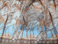 Shayla Maxi Skirt Chocolate Paper Crane print Kenzie Tenzie