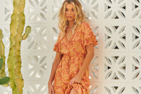 Lenni Maxi Dress Day Dream Sun Print by Jaase Kenzie Tenzie