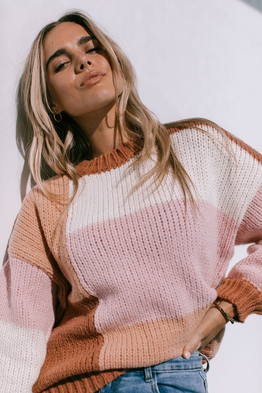 Golden Hour ~ Block Colour Knit