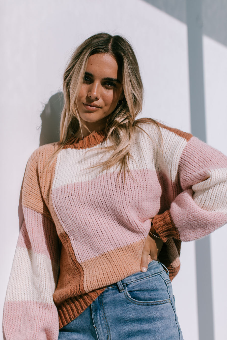 Golden Hour ~ Block Colour Knit