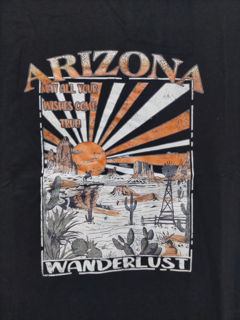 Arizona Wanderlust Black Band Tee Kenzie Tenzie