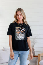 Arizona Wanderlust Black Band Tee Kenzie Tenzie