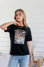 Arizona Wanderlust Black Band Tee Kenzie Tenzie