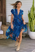 Asher Maxi Dress Floral Carnival Print