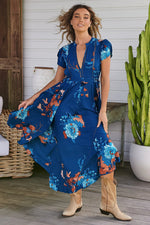 Asher Maxi Dress Floral Carnival Print
