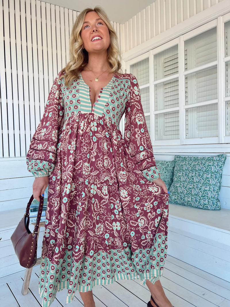 Eve Midi Dress Athena Print