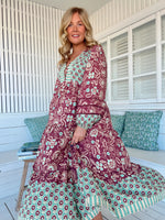 Eve Midi Dress Athena Print