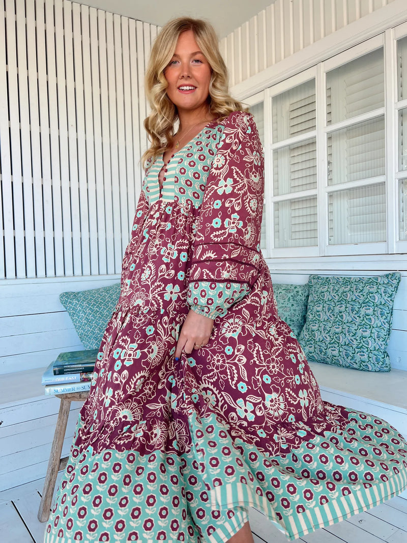 Eve Midi Dress Athena Print