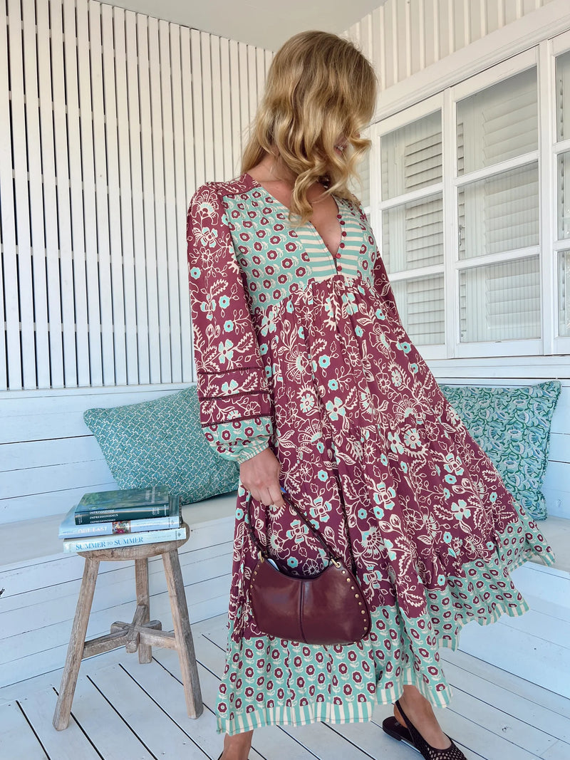 Eve Midi Dress Athena Print
