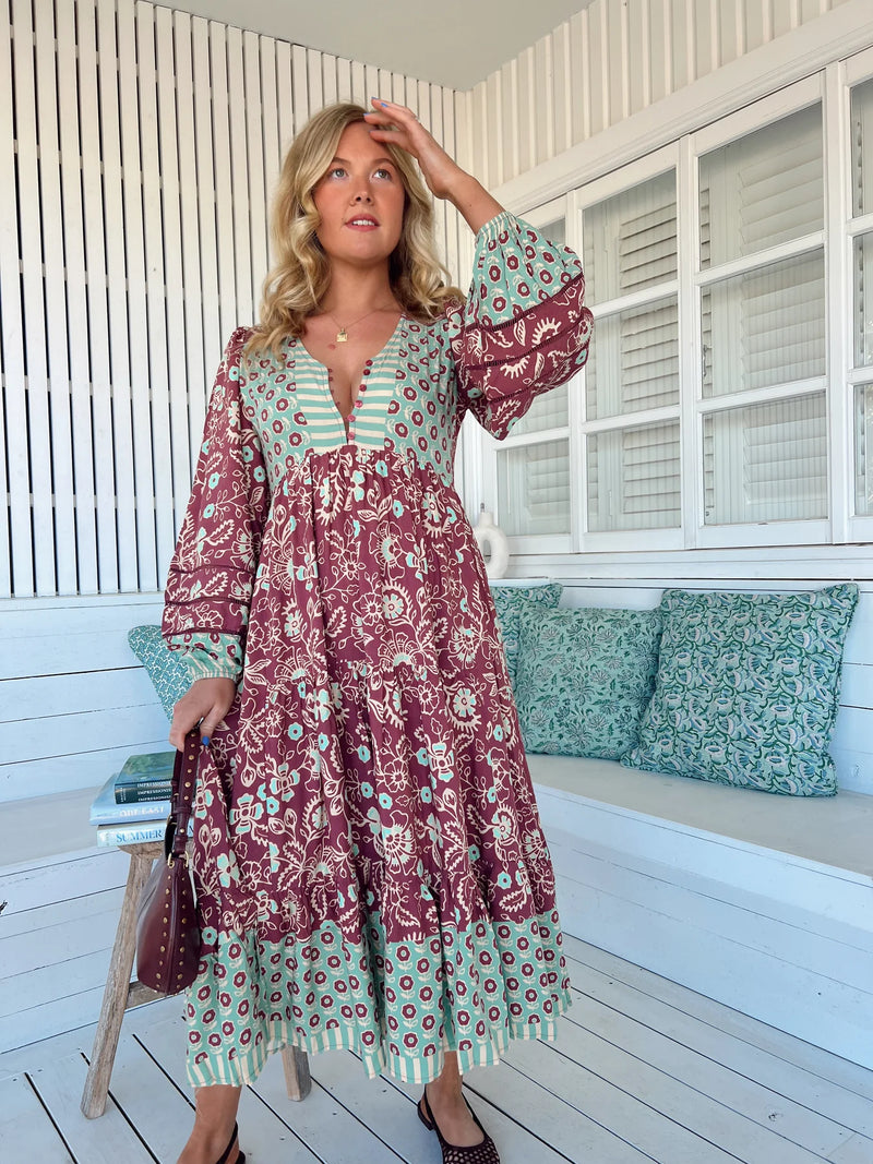 Eve Midi Dress Athena Print