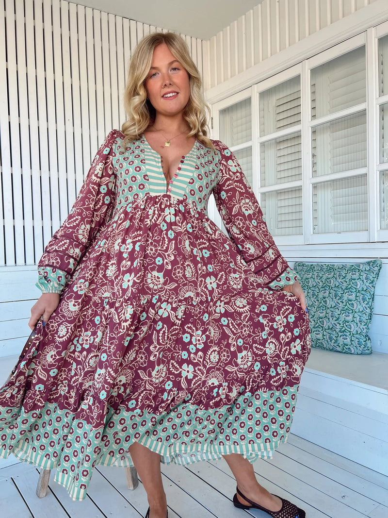 Eve Midi Dress Athena Print