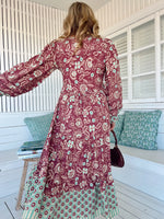 Eve Midi Dress Athena Print