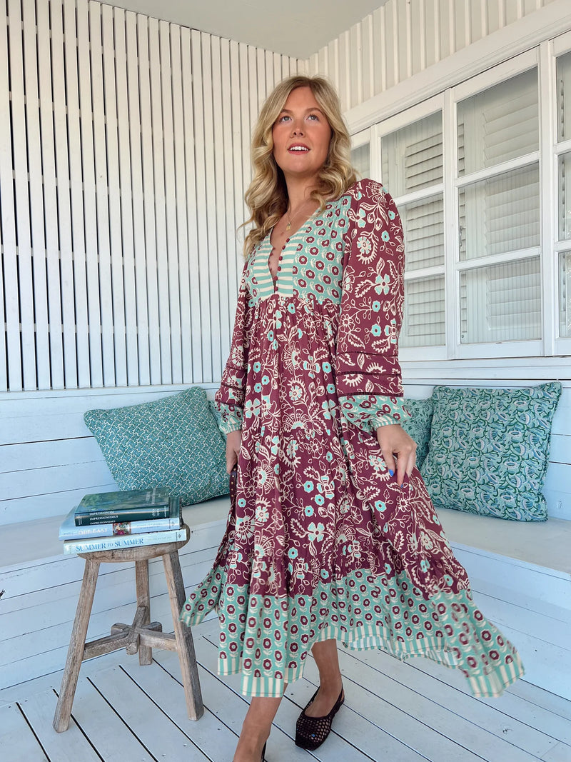 Eve Midi Dress Athena Print