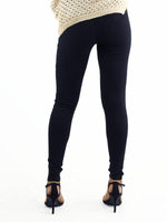 Ava Jegging High Waisted with Knee Rip - Black Kenzie Tenzie