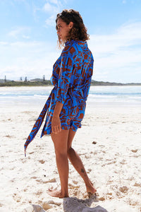 Beverly Shirt Dress Desert to Sea Print Kenzie Tenzie