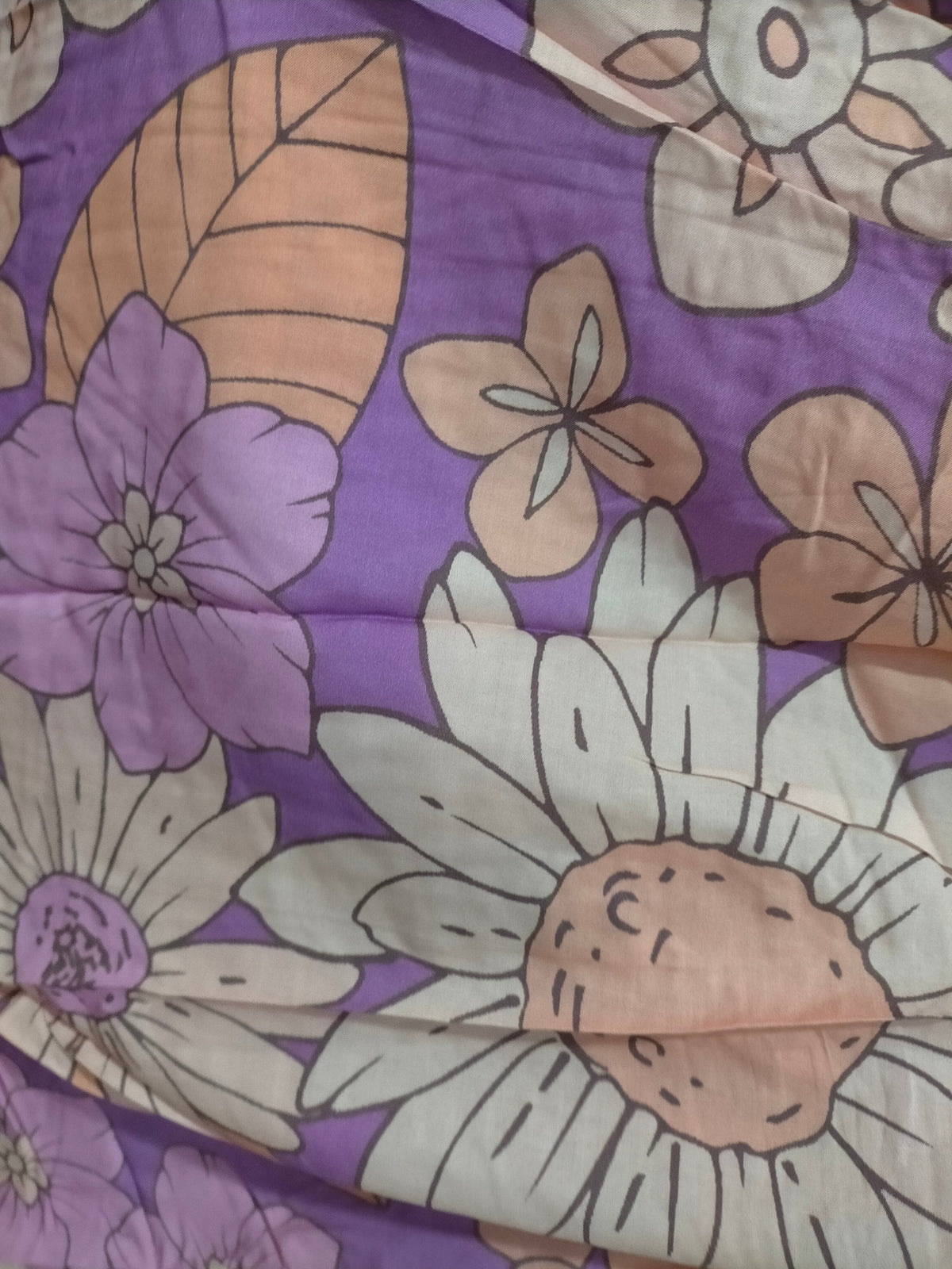 Boheme Midi Dress Purple Rain Print Kenzie Tenzie