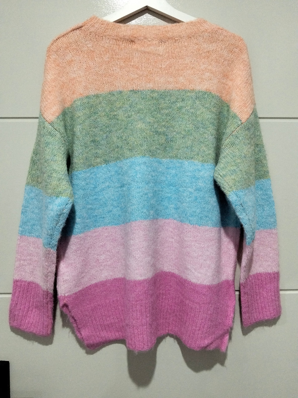 Cali Stripe Knit – flat lay back view