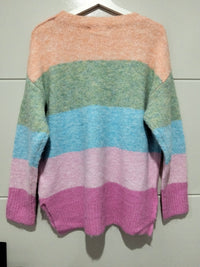 Cali Stripe Knit – flat lay back view