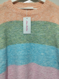 Cali Stripe Knit – flat lay close-up of stripe knit texture