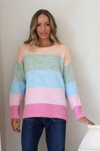 Cali Stripe Knit – model front shot
