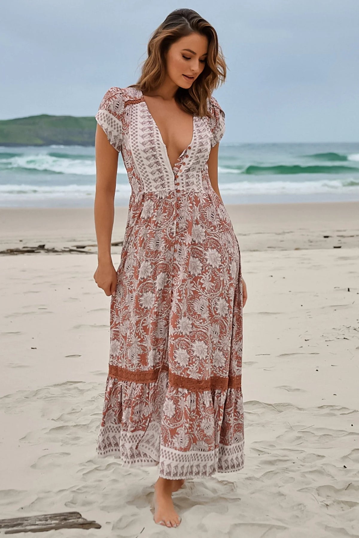 Carmen Maxi Dress ~ Indah Print