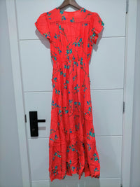 Carmen Maxi Dress Babylon Flower print Kenzie Tenzie