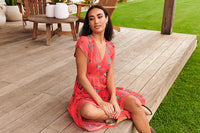 Carmen Maxi Dress Babylon Flower print Kenzie Tenzie