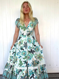 Carmen Maxi Dress Utopia print Kenzie Tenzie