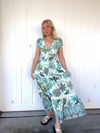 Carmen Maxi Dress Utopia print Kenzie Tenzie