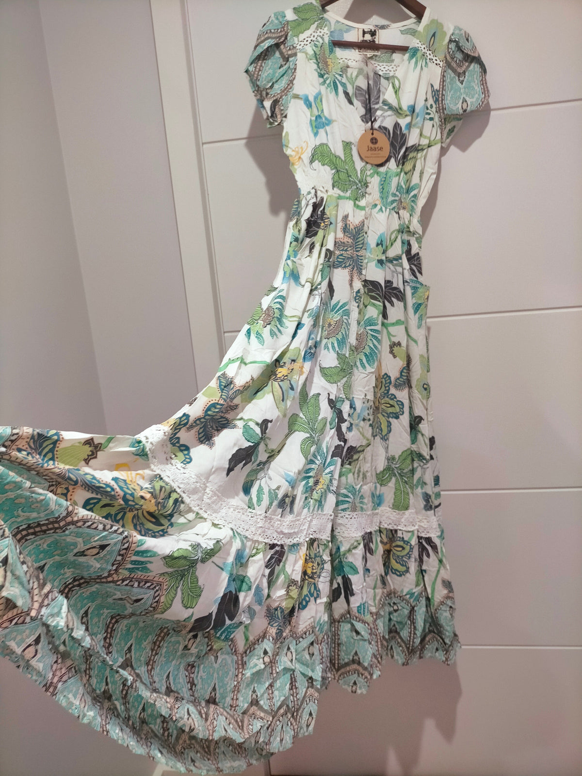 Carmen Maxi Dress Utopia print Kenzie Tenzie