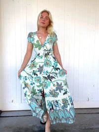 Carmen Maxi Dress Utopia print Kenzie Tenzie