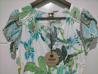 Carmen Maxi Dress Utopia print Kenzie Tenzie