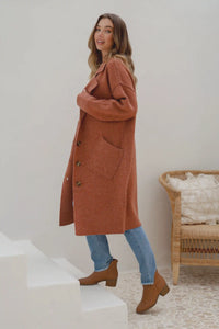 Chesterfield Coatigan - Soft Rust