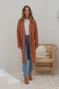 Chesterfield Coatigan - Soft Rust