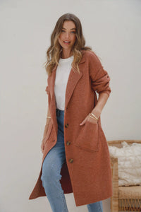 Chesterfield Coatigan - Soft Rust