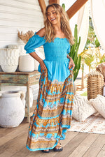 Claudette Maxi Dress Dreams print Kenzie Tenzie