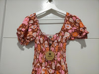 Claudette Maxi Dress Pixie print Kenzie Tenzie