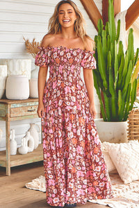 Claudette Maxi Dress Pixie print Kenzie Tenzie