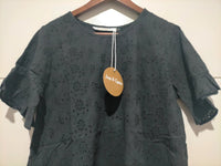 Coastal Broderie Top - Black Kenzie Tenzie