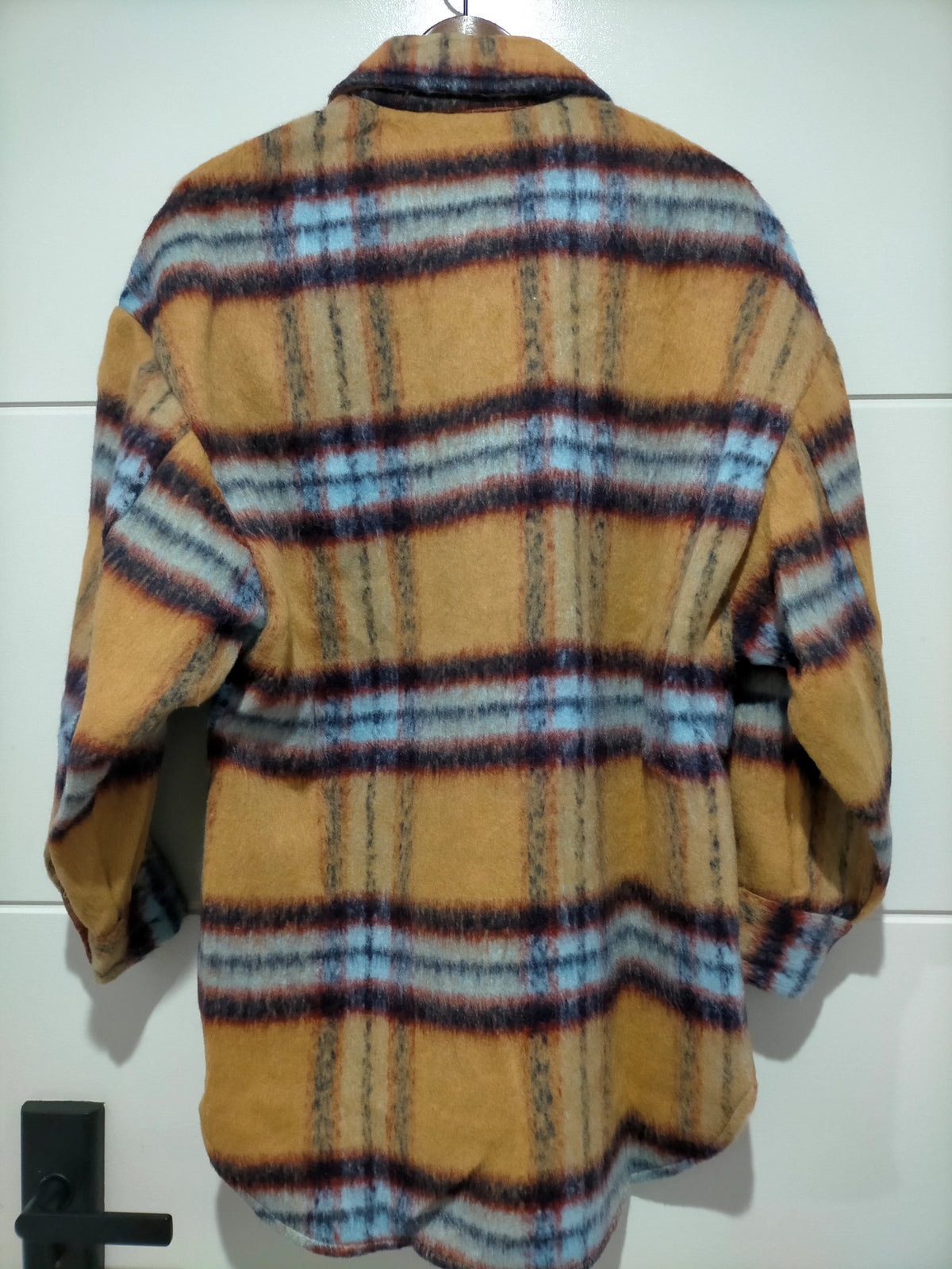 Coco Lux Shacket Caramel check Kenzie Tenzie
