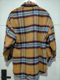 Coco Lux Shacket Caramel check Kenzie Tenzie