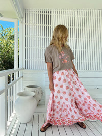 Daphne Maxi Skirt ~ Desert Wildflower print