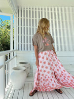Daphne Maxi Skirt in Desert Wildflower print