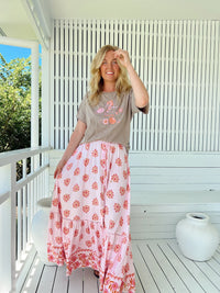 Daphne Maxi Skirt ~ Desert Wildflower print