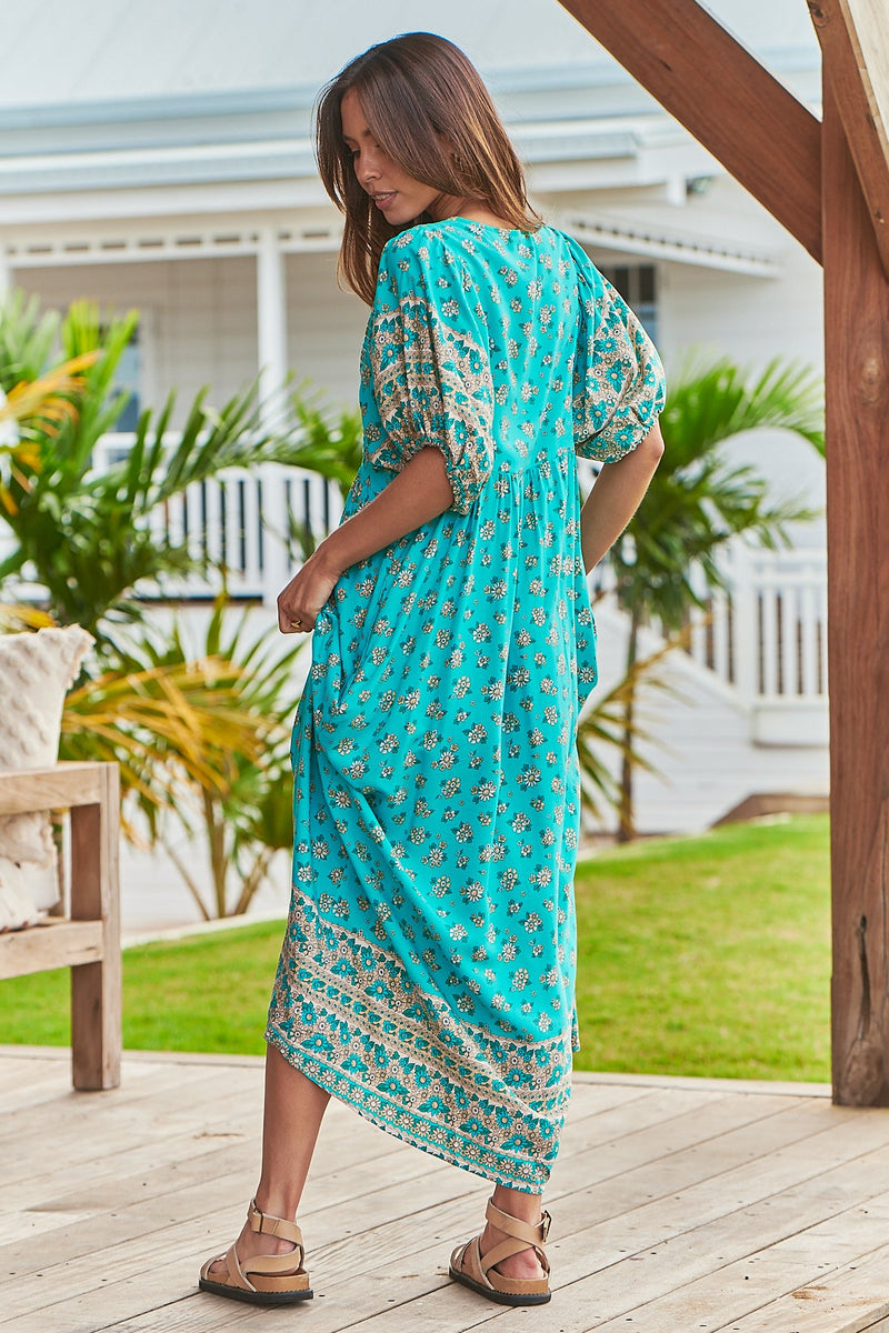 Ellie Maxi Dress Maui Print Kenzie Tenzie