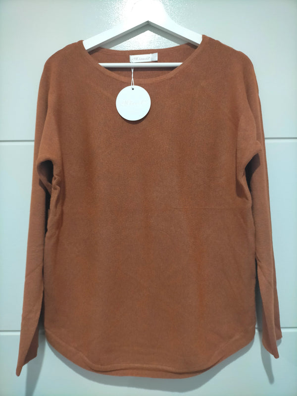 Estelle Rust Knit Jumper Kenzie Tenzie