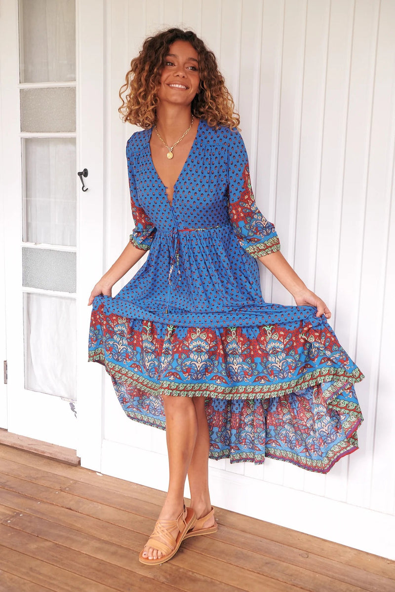 Eve Midi Dress Sirena Print Kenzie Tenzie